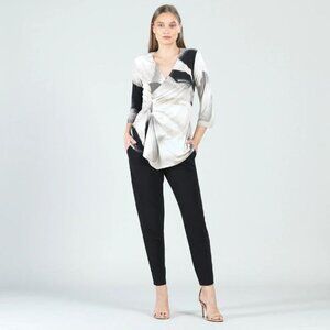 Beautiful side-gathered Clara Sunwoo top